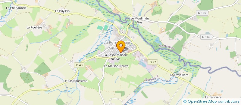 localisation de l'entreprise DROUILLET à SEVREMONT