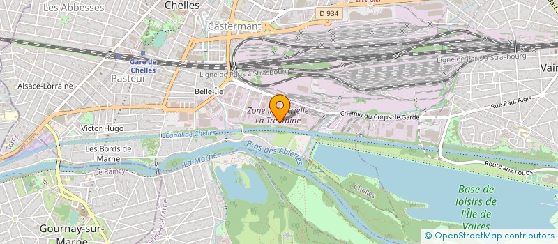 localisation de l'entreprise DROUILLY CARTONNAGES à CHELLES