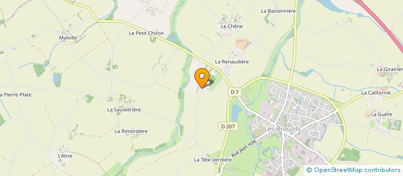 localisation de l'entreprise DROUIN à LES BROUZILS