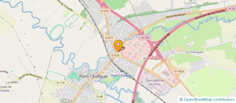 localisation de l'entreprise DROUIN à PONT L'EVEQUE