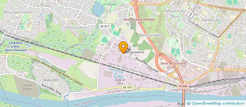 localisation de l'entreprise DROUIN CATTONI SA à ST-HERBLAIN