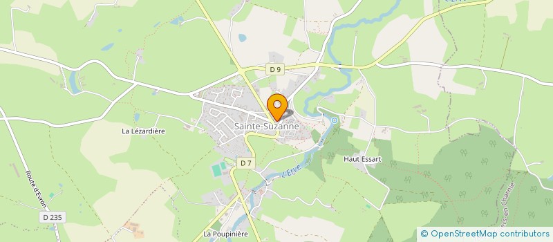 localisation de l'entreprise DROUIN-LESNE  SAINTE-SUZANNE-ET-CHAMMES