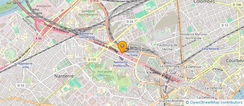 localisation de l'entreprise DROUOT ESTATE à NANTERRE