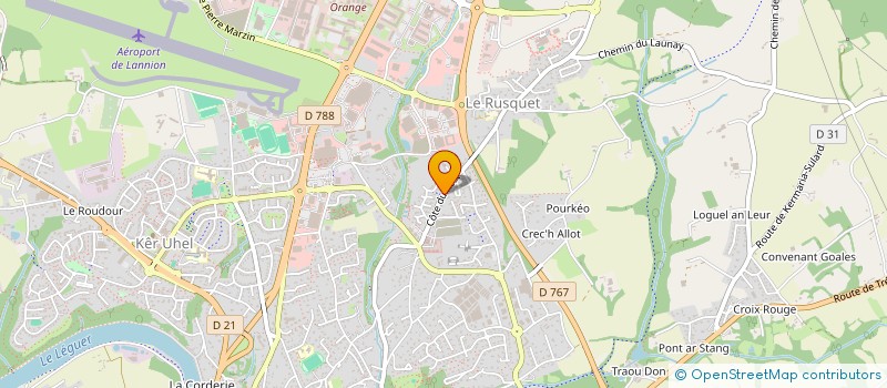 localisation de l'entreprise DROUX IMMO  LANNION