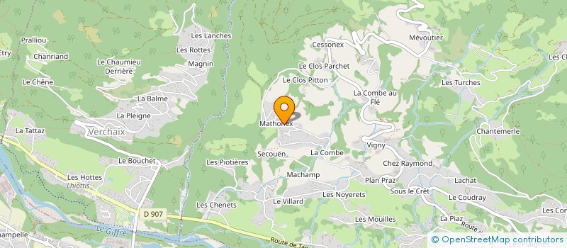 localisation de l'entreprise DROVER à SAMOENS