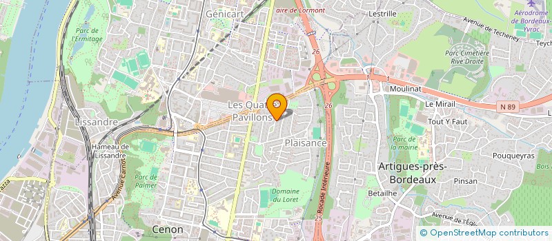 localisation de l'entreprise DRP  CENON