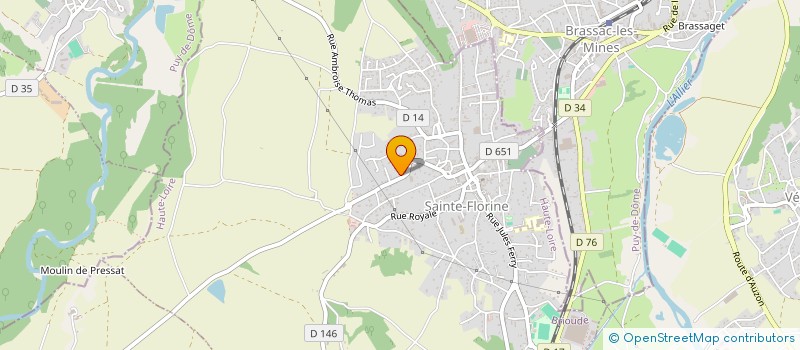 localisation de l'entreprise DRP FERMETURES  SAINTE-FLORINE