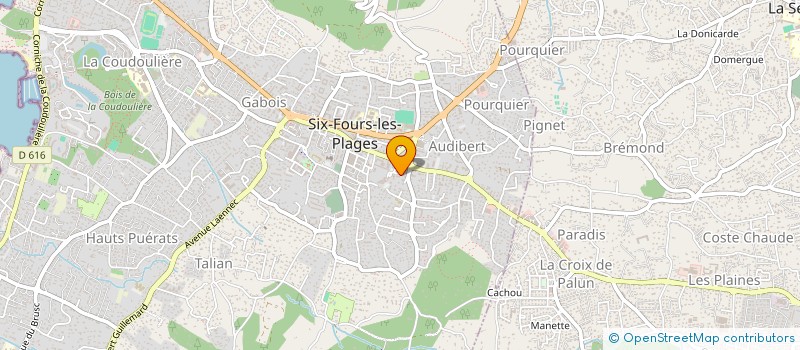 localisation de l'entreprise DRS à SIX-FOURS-LES-PLAGES