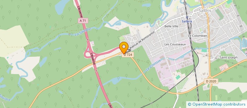 localisation de l'entreprise DRS à SALBRIS