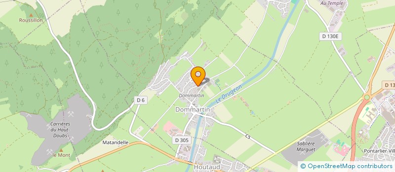 localisation de l'entreprise DRS  DOMMARTIN