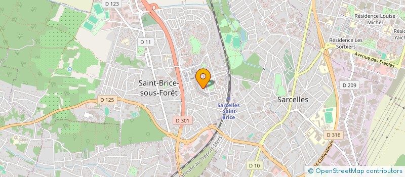localisation de l'entreprise DRS à SAINT-BRICE-SOUS-FORET