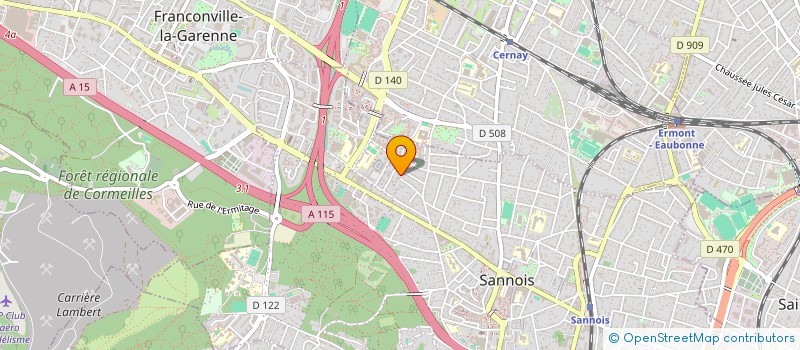 localisation de l'entreprise DRS BTP à SANNOIS