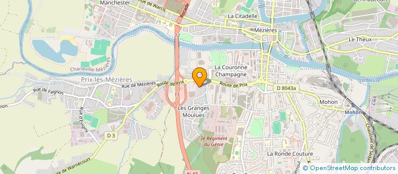 localisation de l'entreprise DRS COQUART & VAN DEN SCHRIECK  CHARLEVILLE-MEZIERES