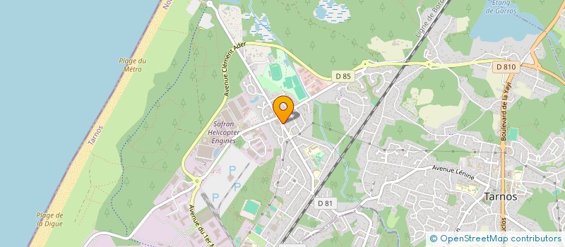 localisation de l'entreprise DRS GOY MICHEL ET SENTUCQ-GOY ELISABETH  TARNOS