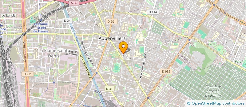 localisation de l'entreprise DRS HASSANE BABA AISSA à AUBERVILLIERS