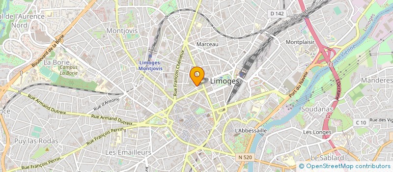 localisation de l'entreprise DRS MARCHANDON à LIMOGES