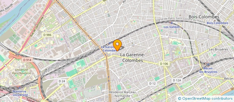 localisation de l'entreprise DRS MICHON J-PIERRE & WEBER G à LA GARENNE-COLOMBES