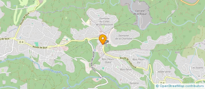 localisation de l'entreprise DRS PEINTURE  VALBONNE