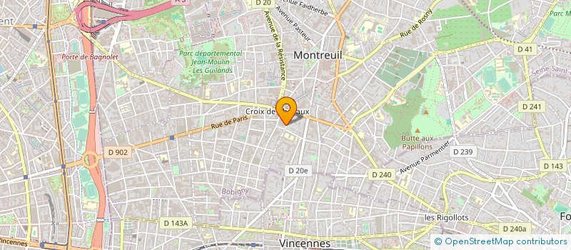 localisation de l'entreprise DRS PLOU REY NUNEZ KALFON à MONTREUIL