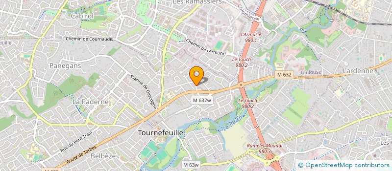 localisation de l'entreprise DRS PUGNET ET VIGOUROUX à TOURNEFEUILLE