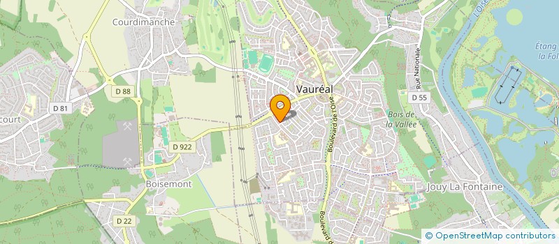 localisation de l'entreprise DRS ROCA MARTIN GABEAUD SYMCHOUWICZ.  VAUREAL