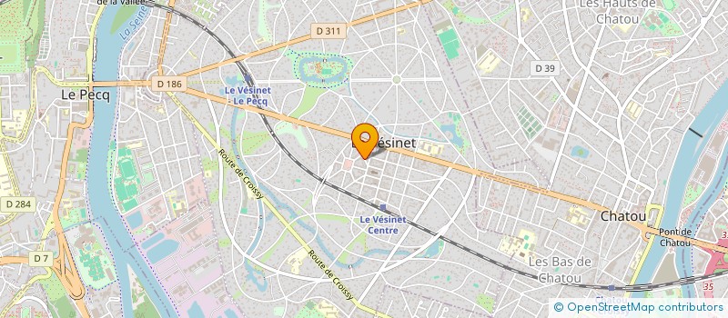 localisation de l'entreprise DRS S. DEMIGNE V.BERTIN à LE VESINET