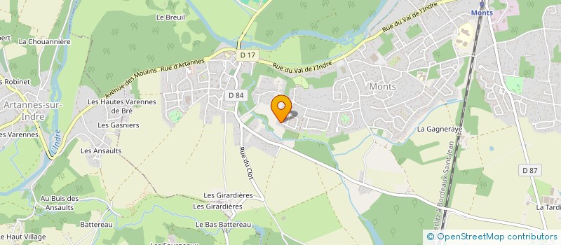 localisation de l'entreprise DRT ASSURANCES  JOUE-LES-TOURS