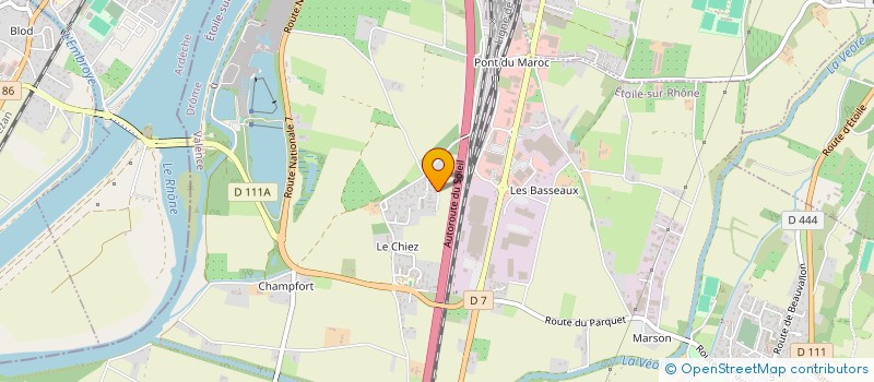 localisation de l'entreprise DRT SERVICES  ETOILE-SUR-RHONE