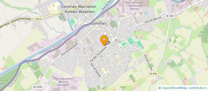 localisation de l'entreprise DRUCA SA à COMINES