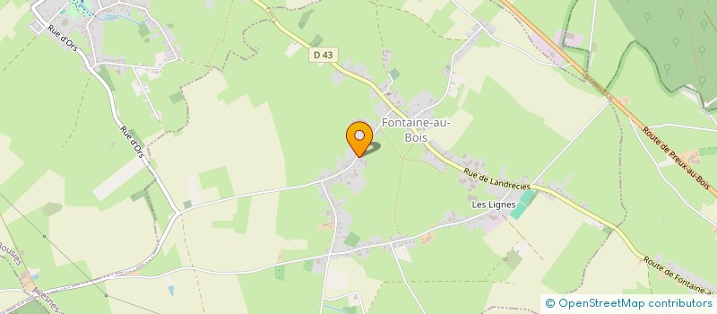 localisation de l'entreprise DRUEZ à FONTAINE-AU-BOIS