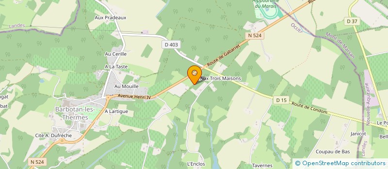 localisation de l'entreprise DRUGSTORE BARBOTAN LES THERMES  CAZAUBON