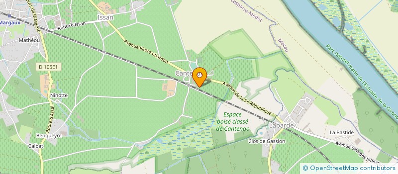 localisation de l'entreprise DRUGSTORE DE LA GARONNE  MARGAUX-CANTENAC