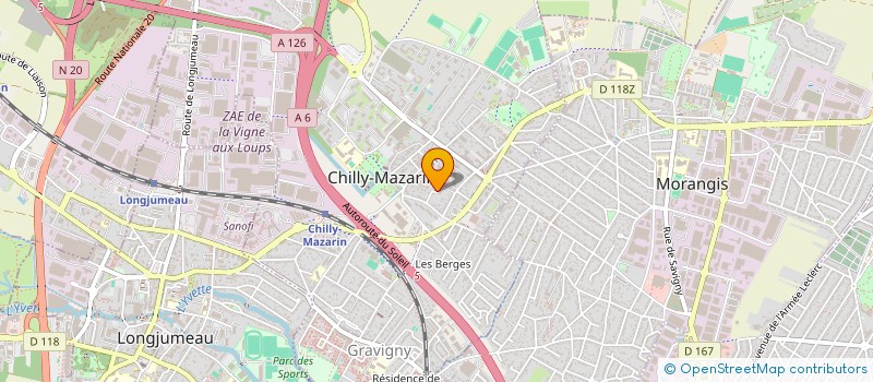 localisation de l'entreprise DRUILHE TAXI  CHILLY-MAZARIN