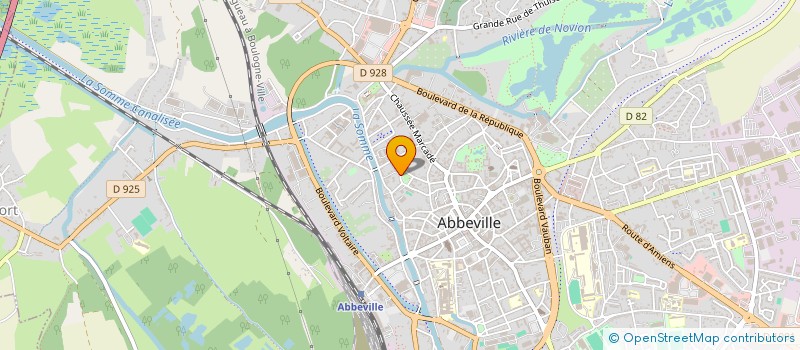 localisation de l'entreprise DRUISNOY à ABBEVILLE
