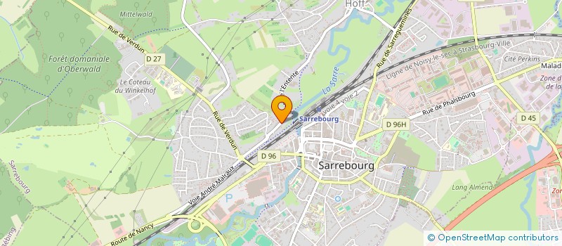 localisation de l'entreprise DRULINGOLD  SARREBOURG