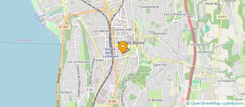 localisation de l'entreprise DRUMELINE  AIX LES BAINS