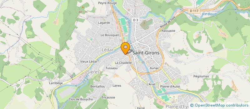 localisation de l'entreprise DRX IMMOBILIER à SAINT-GIRONS