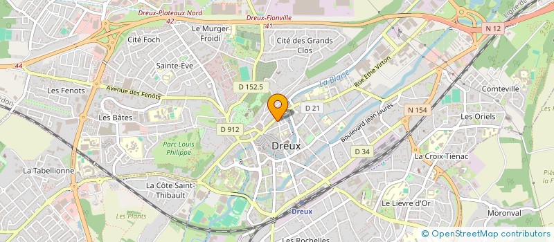 localisation de l'entreprise DRX RECORD à DREUX