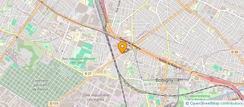 localisation de l'entreprise DRY à BOBIGNY