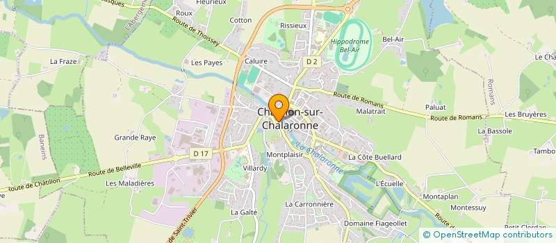 localisation de l'entreprise DRY COIFFURE à CHATILLON-SUR-CHALARONNE