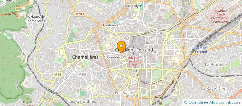 localisation de l'entreprise DRYADE  CLERMONT-FERRAND