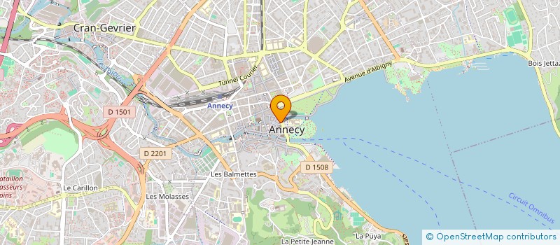 localisation de l'entreprise DRYADES à ANNECY