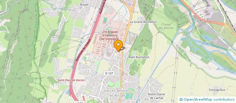 localisation de l'entreprise DRYADES STRUCTURES  VARCES-ALLIERES-ET-RISSET