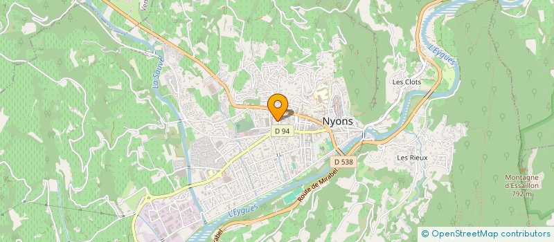 localisation de l'entreprise DRYOPTERIS à NYONS