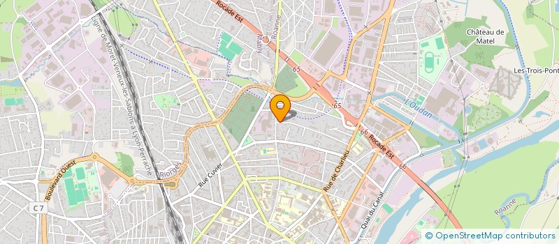 localisation de l'entreprise DRZ IMMO  ROANNE