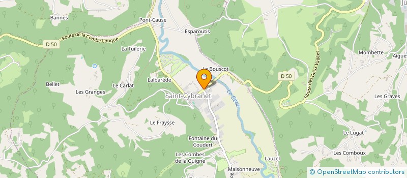 localisation de l'entreprise DS 24 à SAINT-CYBRANET