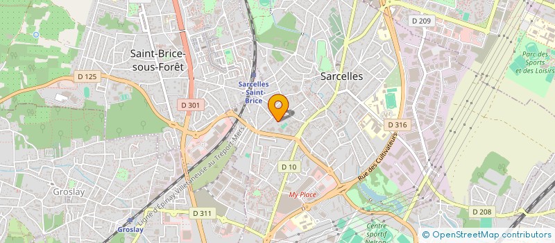 localisation de l'entreprise DS 26  SARCELLES