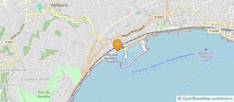 localisation de l'entreprise DS à VALLAURIS