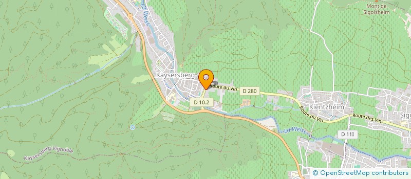 localisation de l'entreprise DS  KAYSERSBERG VIGNOBLE