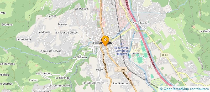 localisation de l'entreprise DS à SALLANCHES